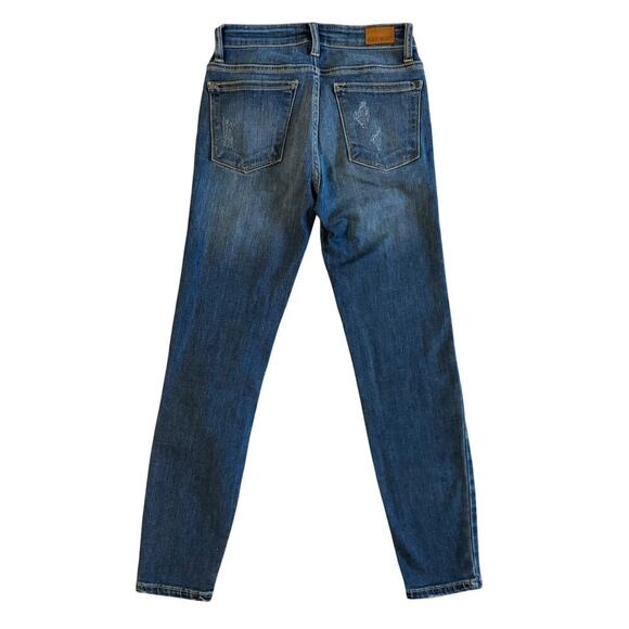 Judy Blue Jeans Women's Size 1 1/25 Blue Denim Relaxed Skinny Distressed 1162 - Picture 11 of 12